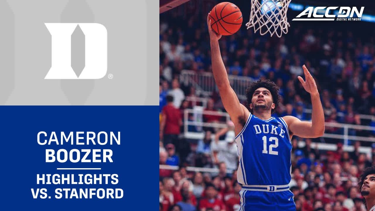 Duke's Cameron Boozer Highlights vs. Stanford