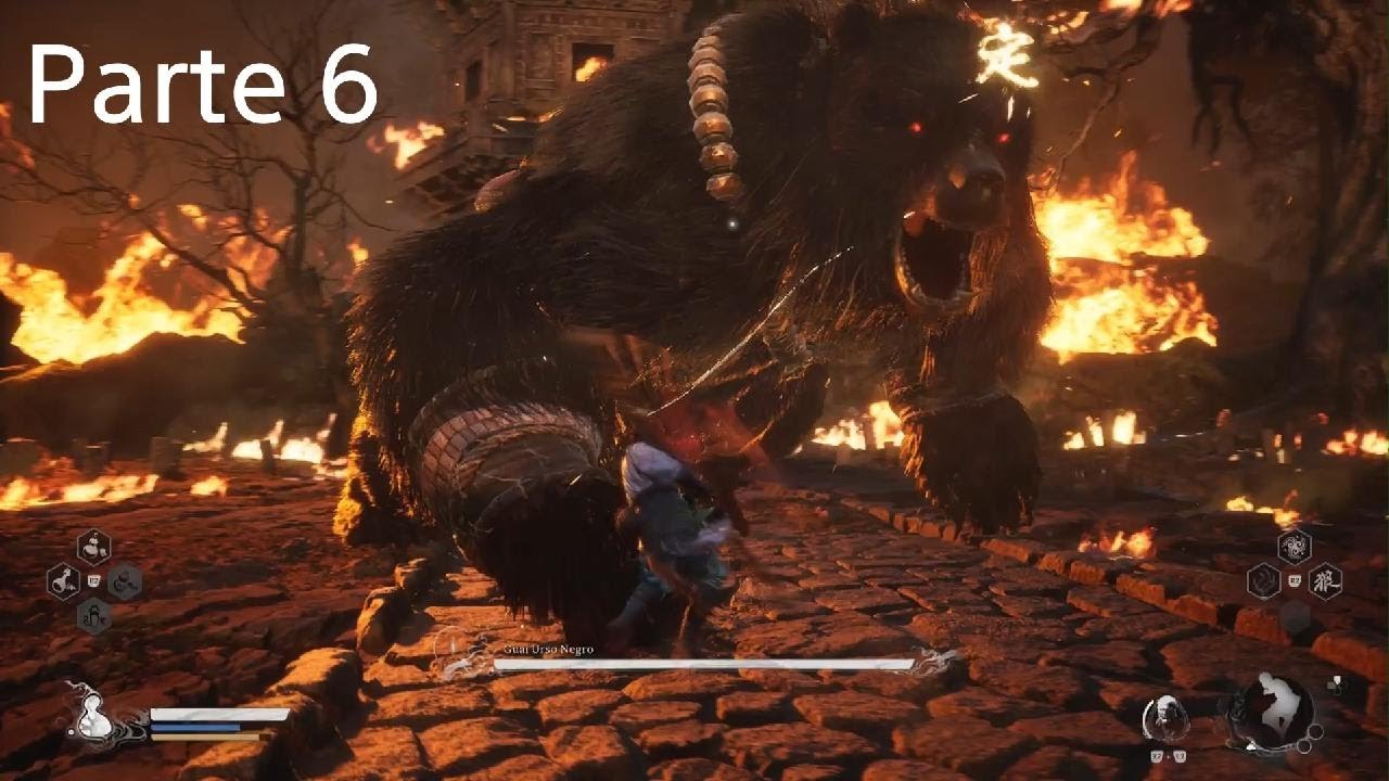 Black Myth: Wukong - Rei Do Vento Sombrio , E Urso Negro Brabo Virado Na Peste - Parte 6