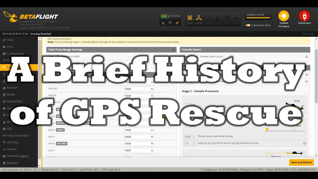 Краткая история Betaflight GPS Rescue + Быстрая настройка