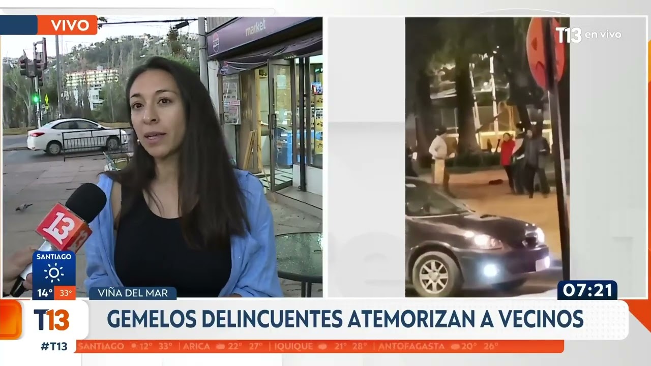 Gemelos delincuentes atemorizan a vecinos de Viña del Mar