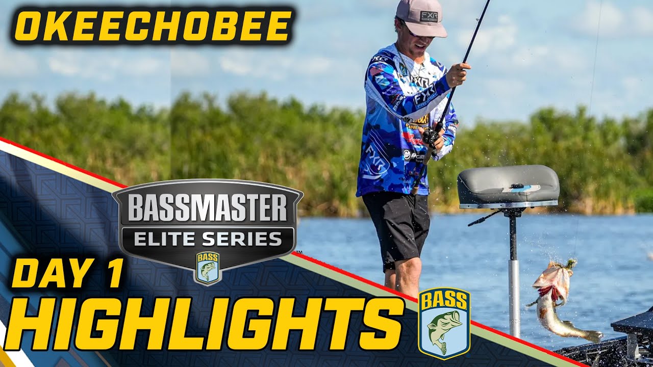 Highlights: Day 1 of Bassmaster ELITE at Okeechobee