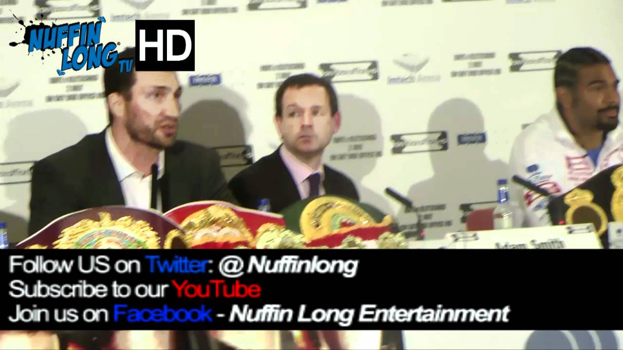 Wladimir Klitschko vs David Haye Press Conference 2011 - London (HD)