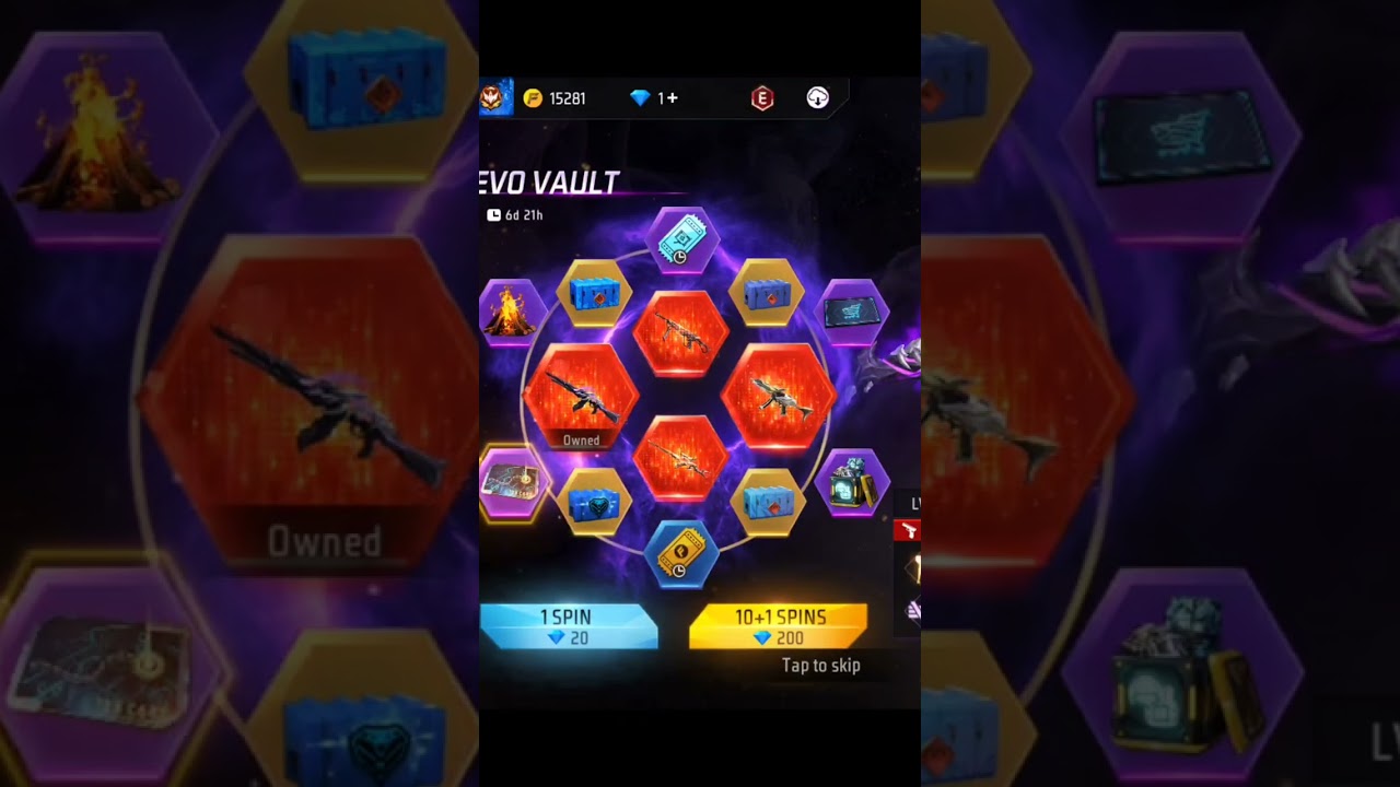 EVO GUN SPIN TRICK 🤯|| COBRA MP40 ONLY IN 1 SPIN 💎||Evo Vault Spin Trick 100% Working 💯🤩#shorts