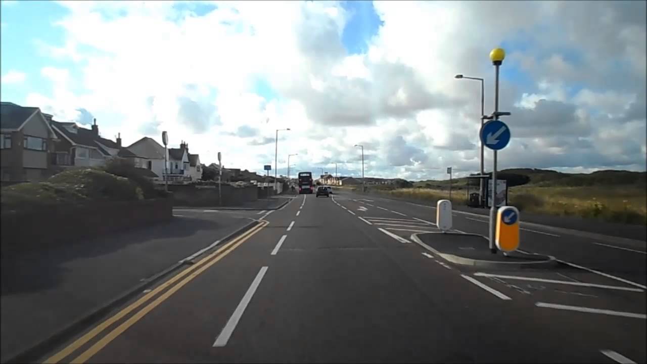 Blackpool Promenade driving Starr Gate to St Annes July 2014