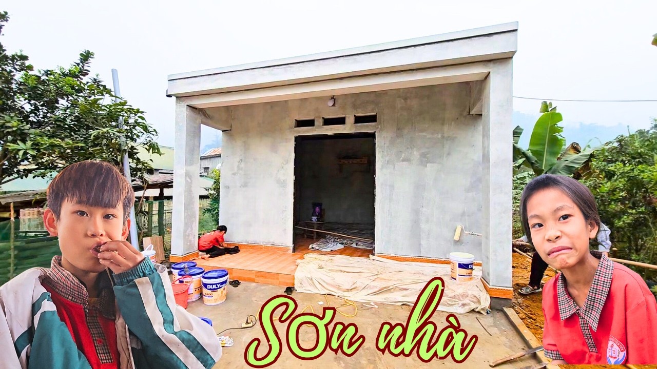 Quyết định táo bạo ! Sơn nhà giúp 3 mẹ con chị Phượng