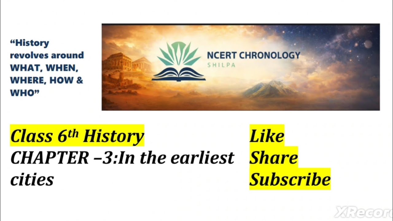Class 6th history chapter 3 In The Earliest Cities कक्षा छठी पाठ 3 