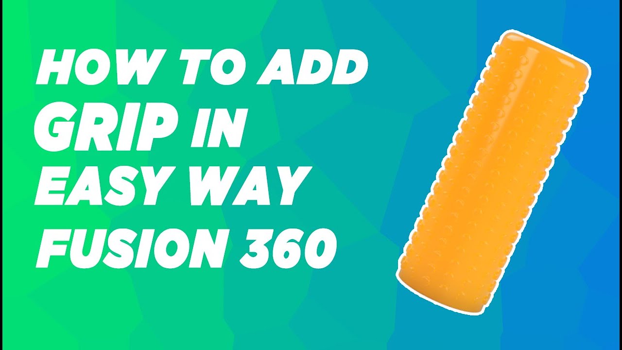 How to add grip to handle in easy way #fusion 360