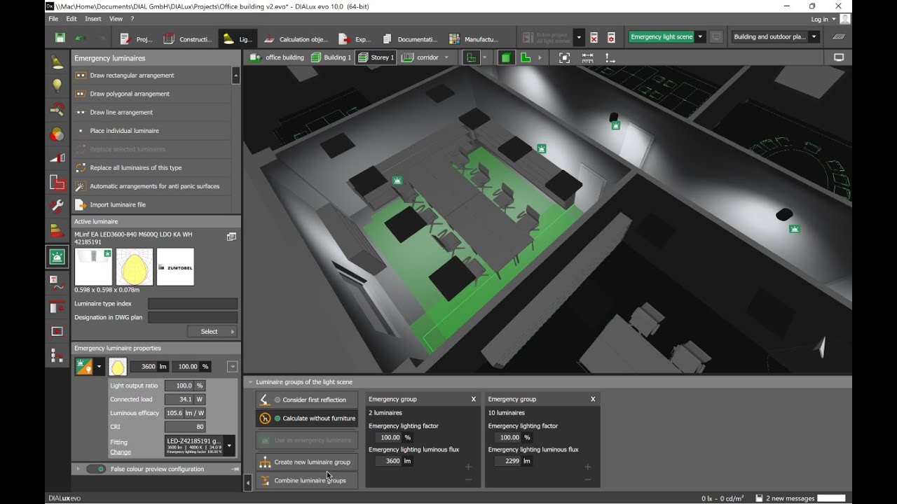 How to calculate emergency lighting part II