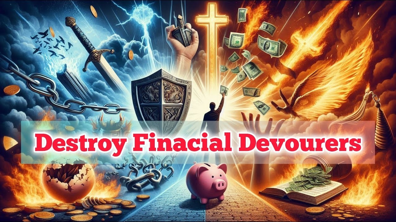 DESTROY EVERY FINANCIAL DEVOURER BY SPIRTUAL WARFARE!!!!!! PASTOR KINSLEY PRAYS.