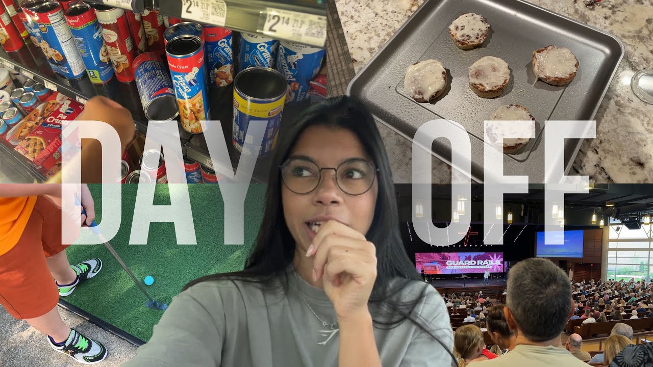 Um fim de semana comigo sendo AU PAIR nos EUA | Igreja, Walmart, Mini Golf, Cinnamon Rolls
