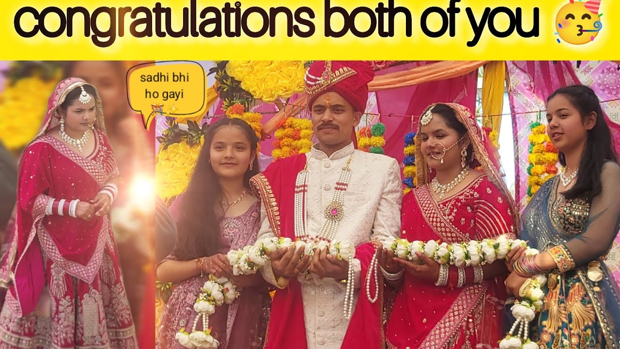  aj hum gaye  Barat 🥳❤️  congratulations  both  of you 😍