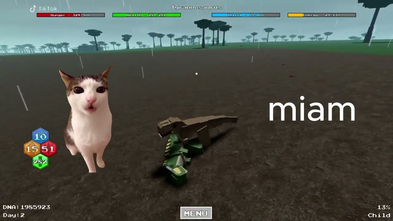 growing t-rex
