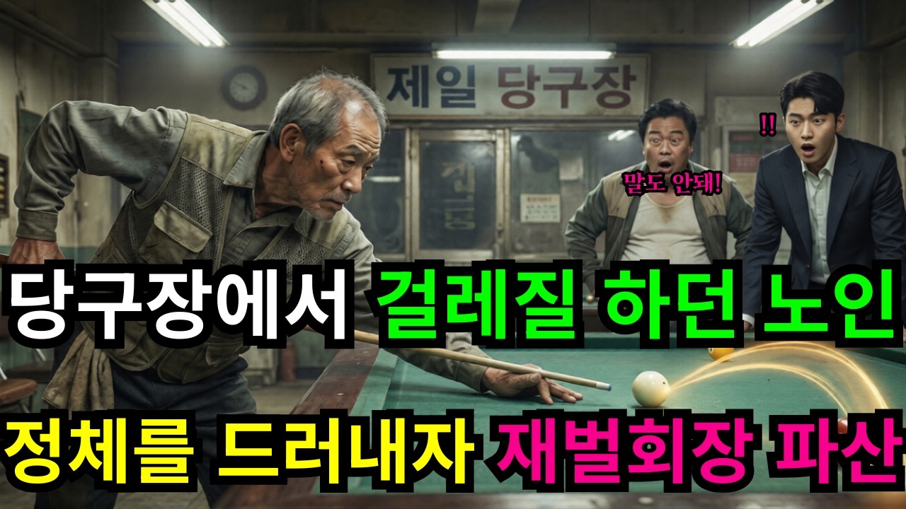 '목숨을건 당구내기' 에 노인은 정체를 밝히게되는데...재벌회장이 망한이유 │노후사연│감동사연│오디오북│사연라디오