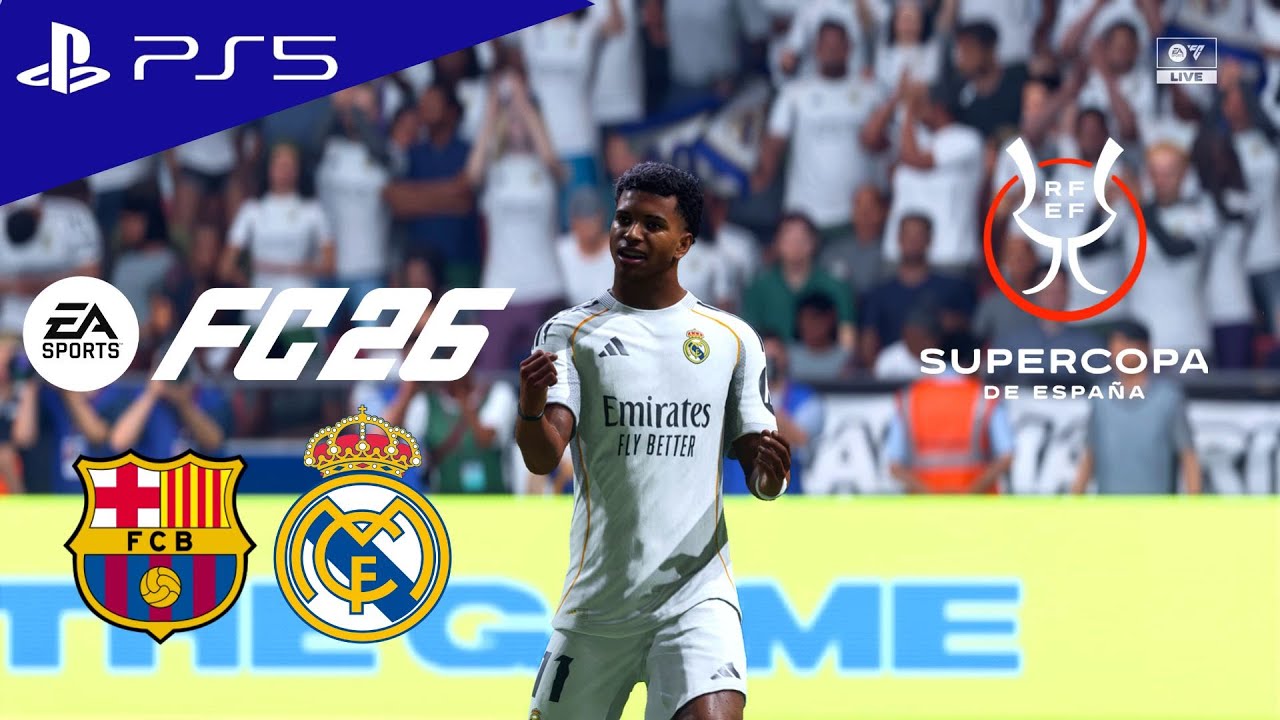FC 26 - Barcelona vs. Real Madrid - Supercopa de España 25/26 Final Full Match | PS5 [4K60 FPS]