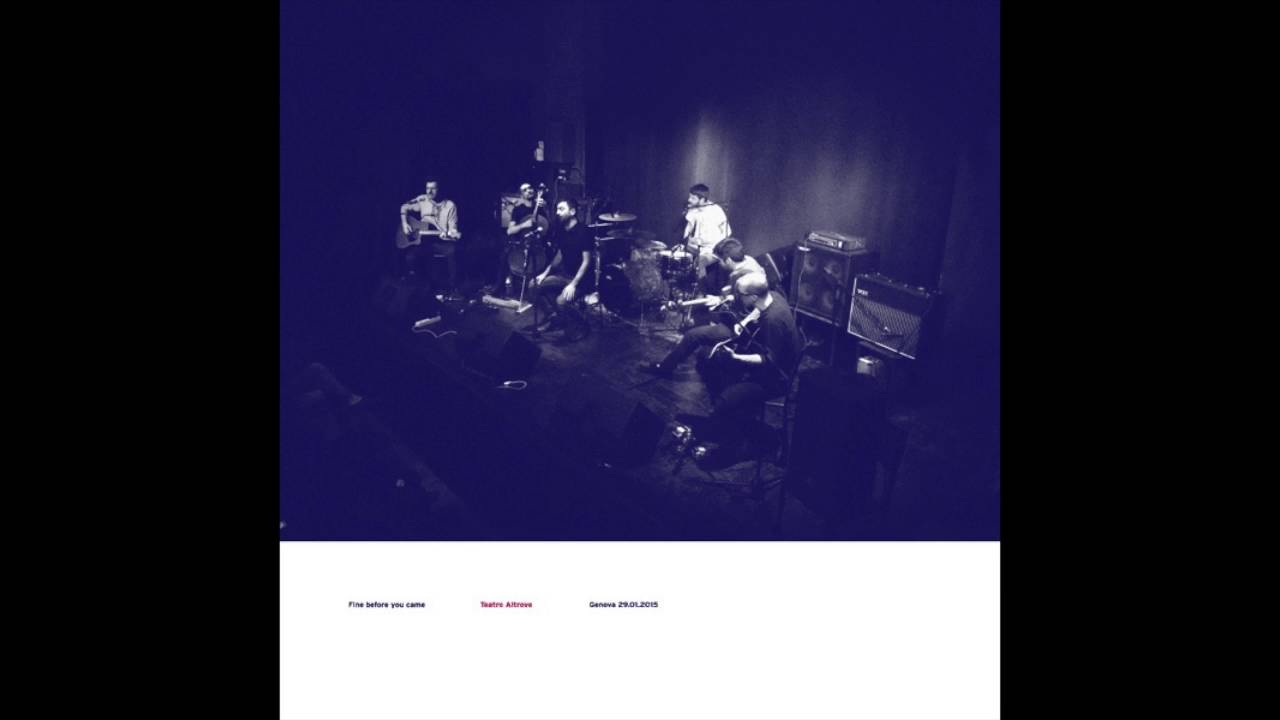 lista - fine before you came (live at teatro altrove)
