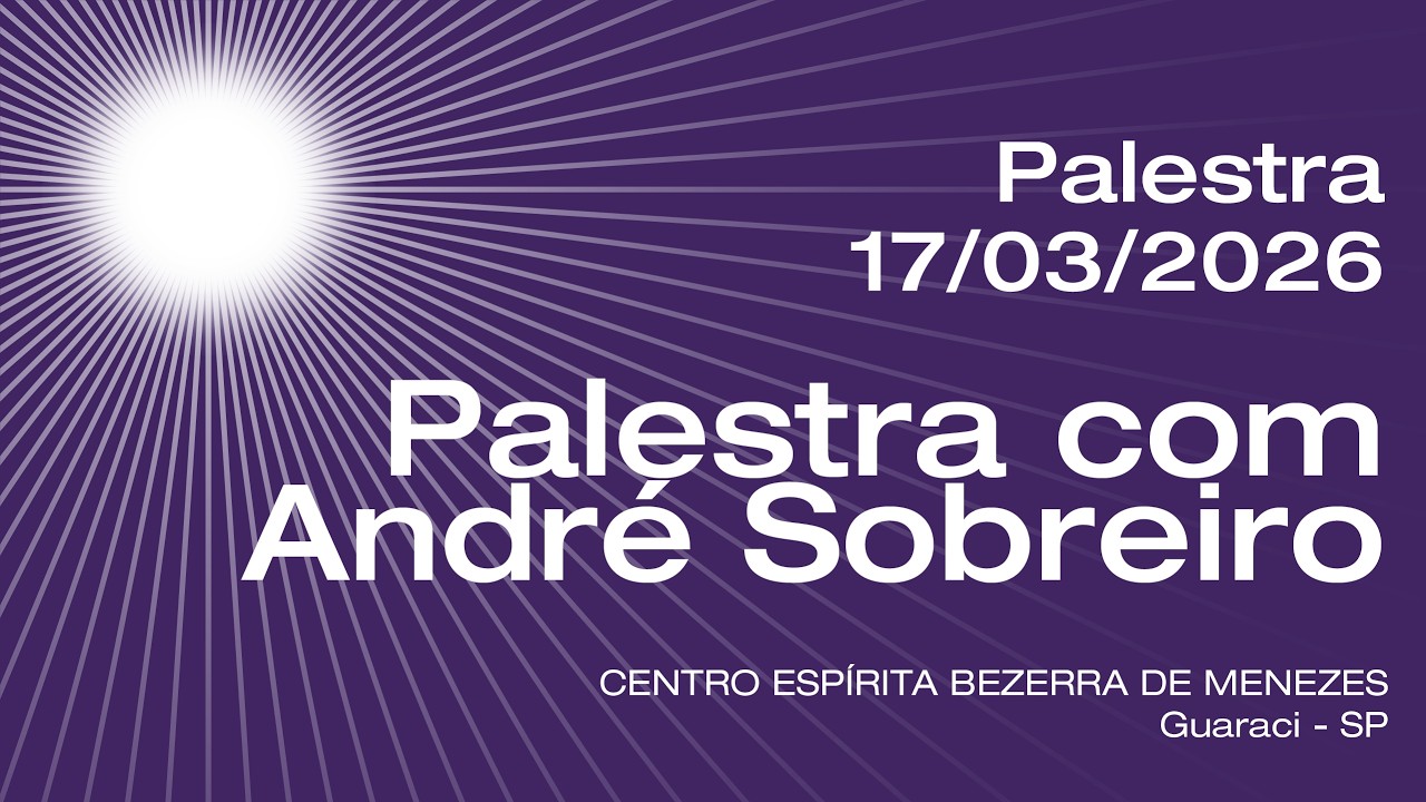 Palestra com André Sobreiro | Dia 17.03.2026