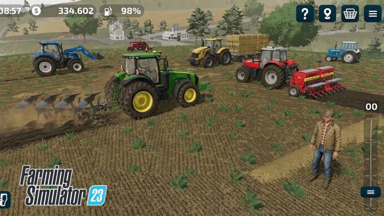 Fs23 JOHNDEERE & MASSEY FERGUSON TRAKTÖR’LE EKİM YAPMAK