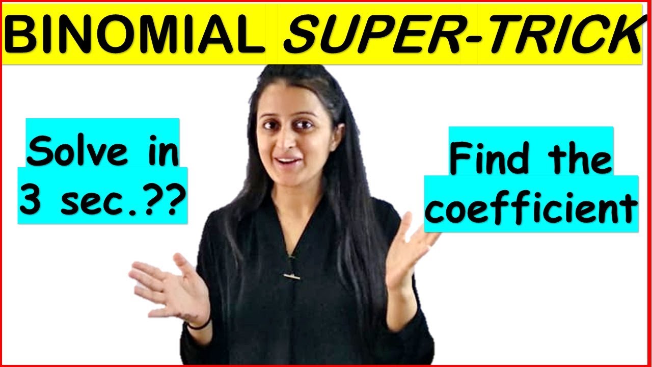 BINOMIAL SHORT-TRICK /JEE/NDA/BITSAT/CETs/BANKING/AIRFORCE/COMEDK/TRICK