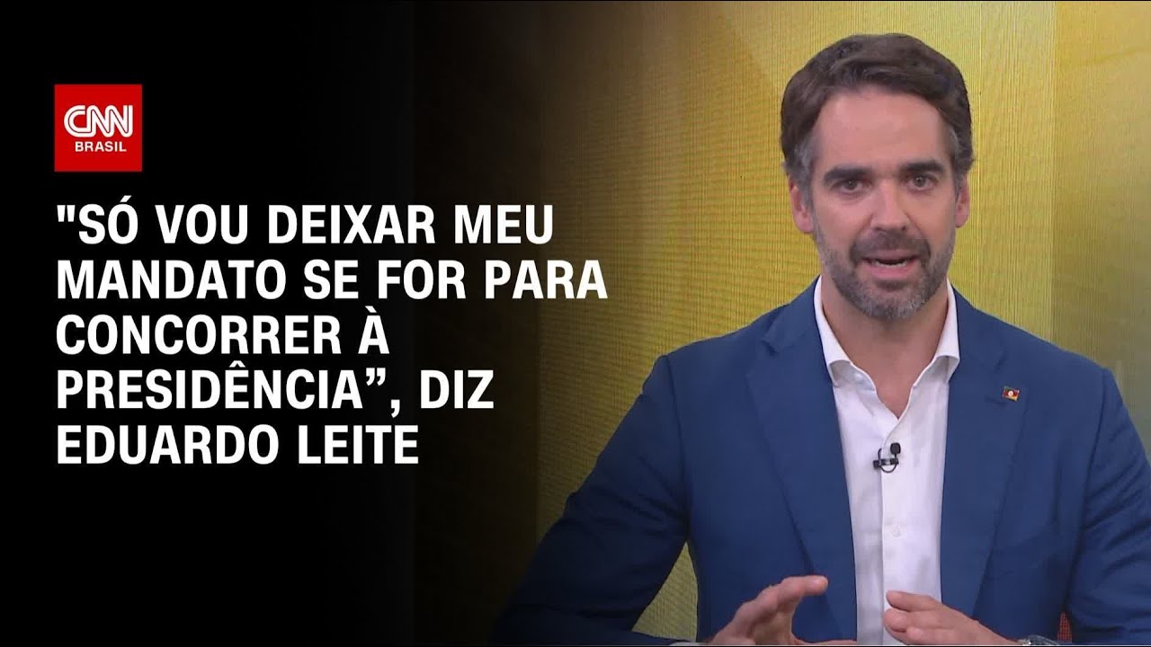 Eduardo Leite &agrave; CNN: N&atilde;o vou deixar meu mandato para concorrer ao Senado ou ser vice | BASTIDORES