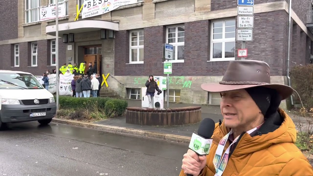 Das Felix Klein Gymnasium-Göttingen wird von Klimaaktivisten besetzt. 19.12.22