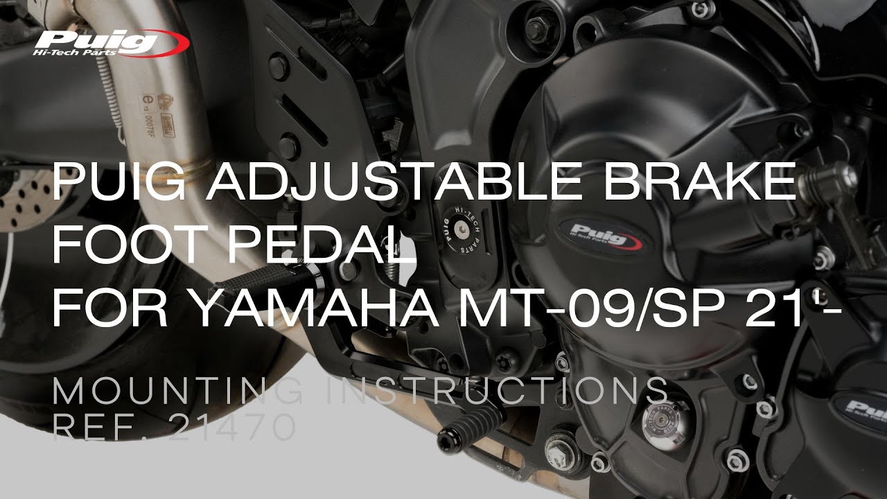 REF. 21470 – PUIG ADJUSTABLE BRAKE FOOT GEAR SHIFT PEDAL FOR YAMAHA MT-09/MT-09 SP 21'-