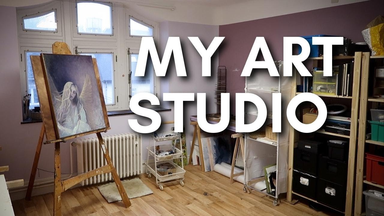 Studio Tour - Where I paint and store my art supplies