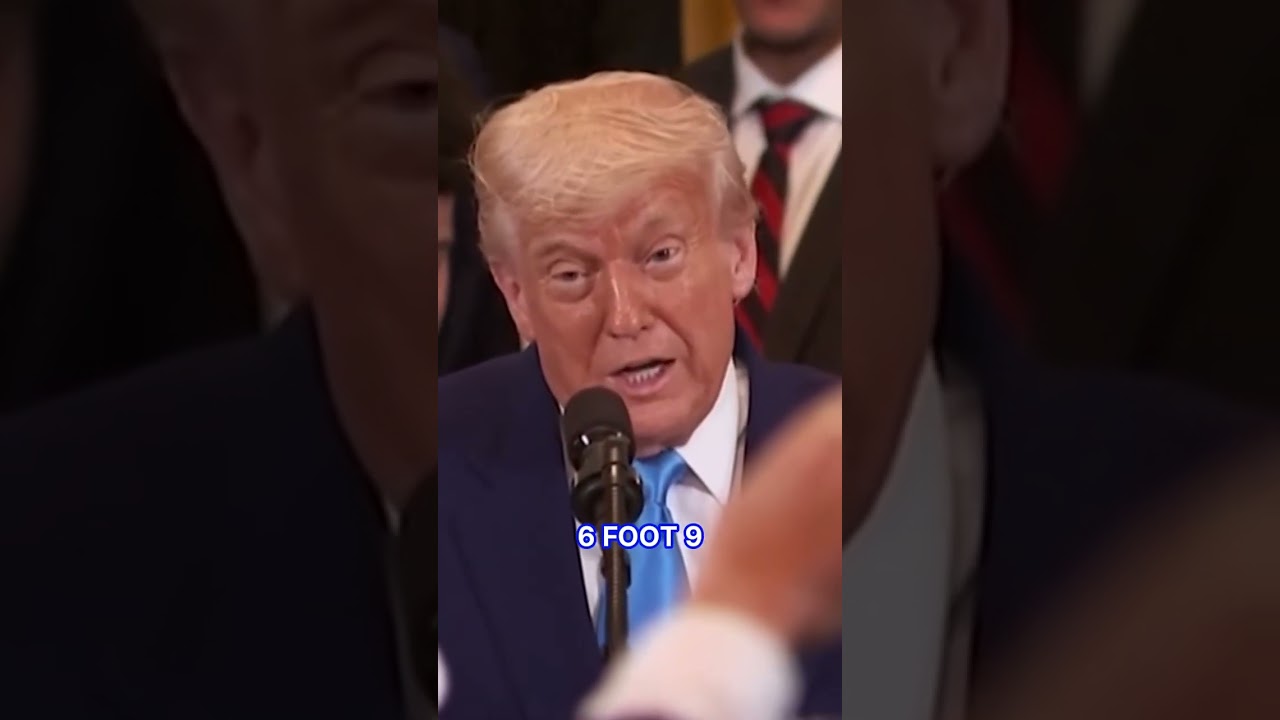 Donald Trump jokes about Barron Trump's height