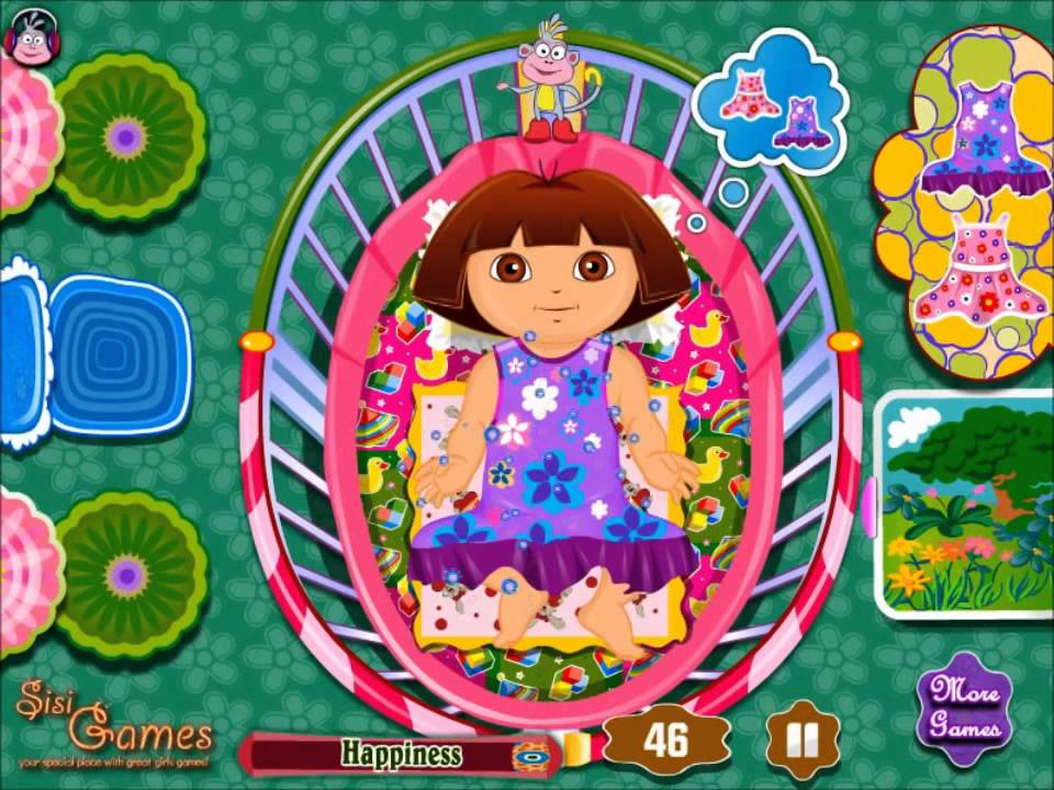cartoon adventure game for girls review Dora Diaper Change Gameplay   Newest Dora Games   New Baby G