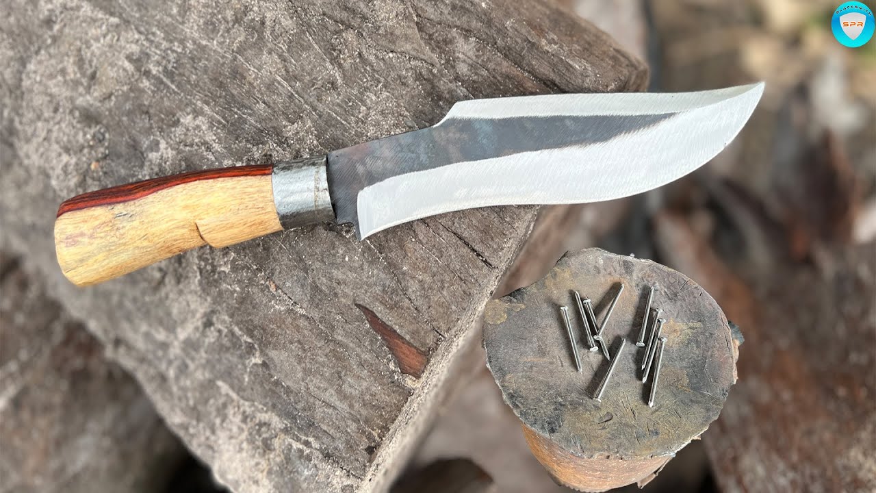 MAKING STRONG KNIFE CUTS NAILS\Blacksmith SPR.