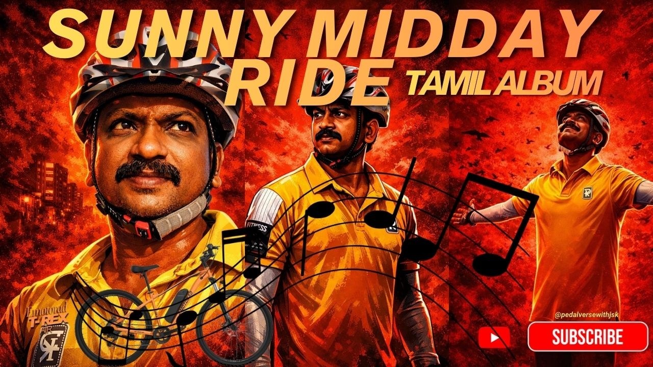 Cycling in Chennai Peak Sun ☀️ | Chennai City Road Bike Ride Tamil Album