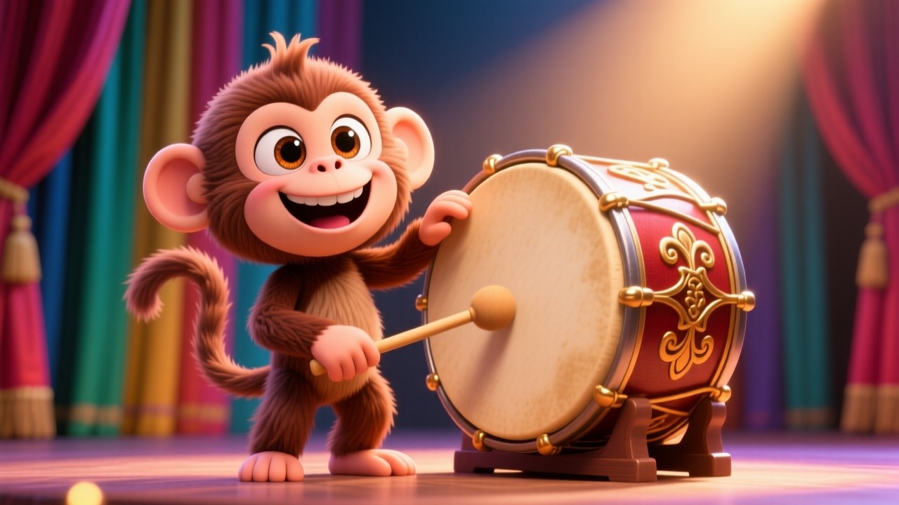 Monkey Music Show 🐵🎶 | Fun Learning Video for Kids