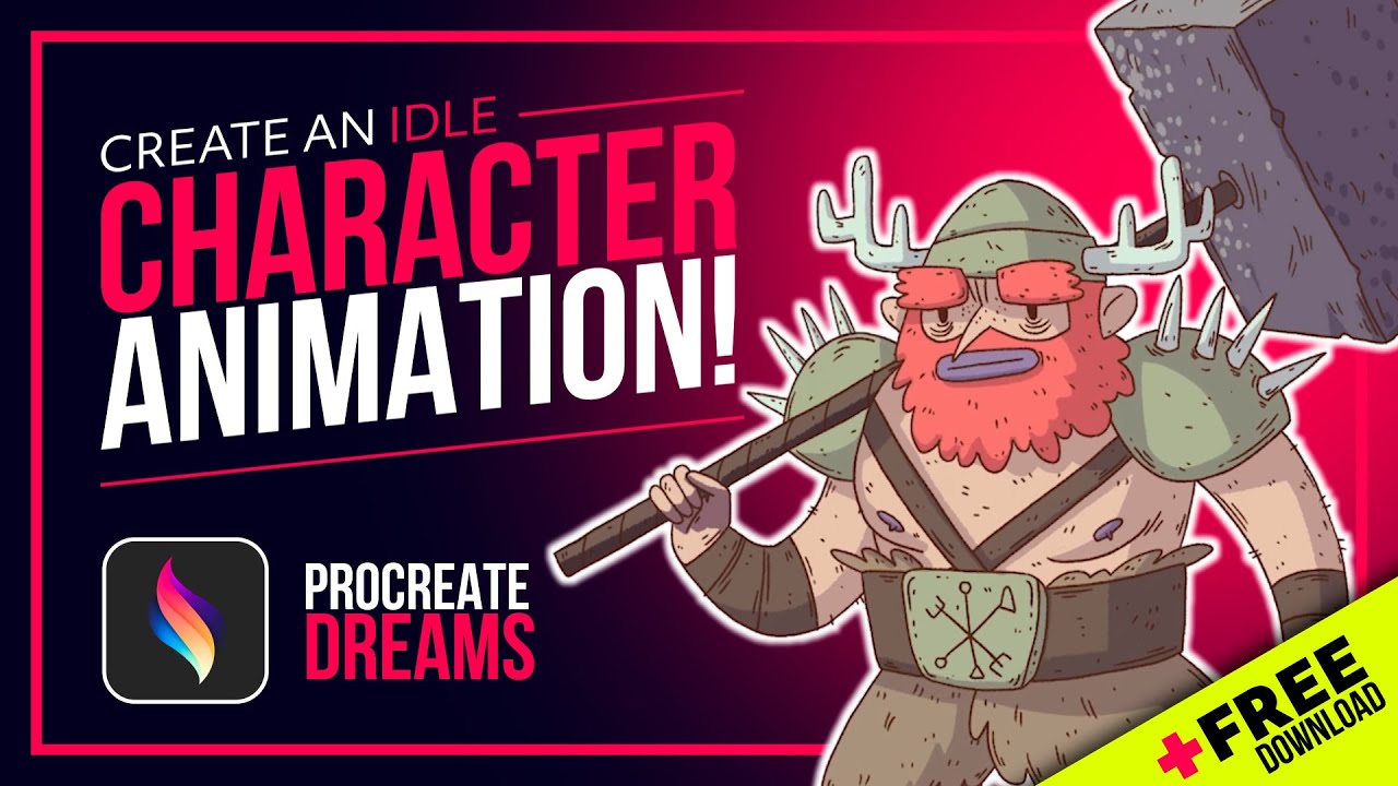 How to Create an Idle Character Animation in Procreate Dreams (plus FREE download!)