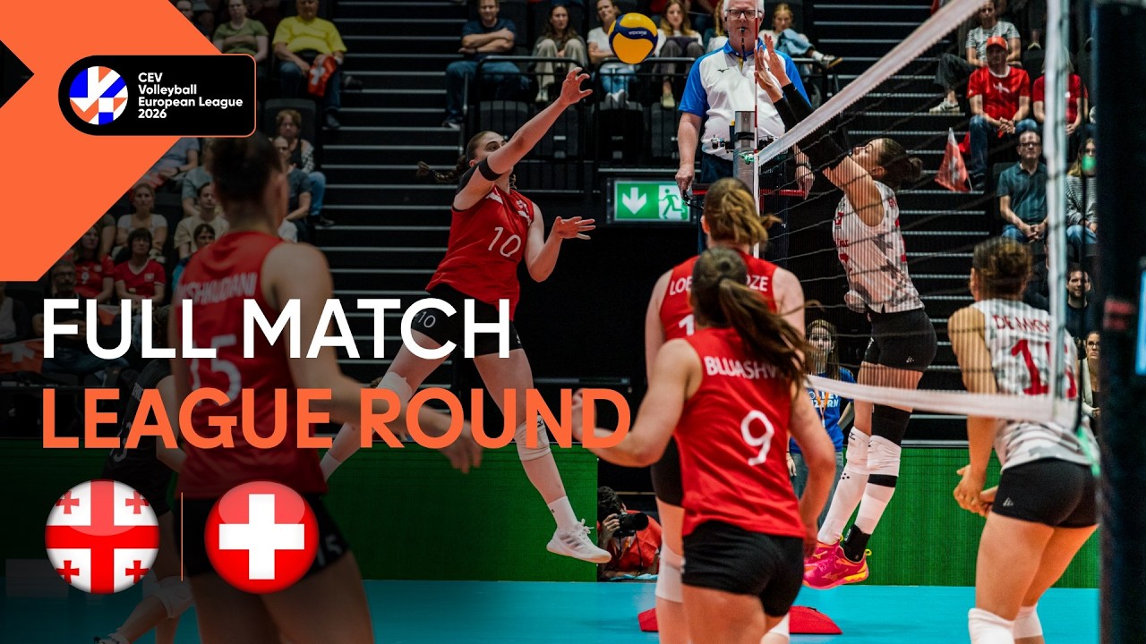 LIVE | Georgia vs. Switzerland | CEV Volleyball European League 2026 | Women