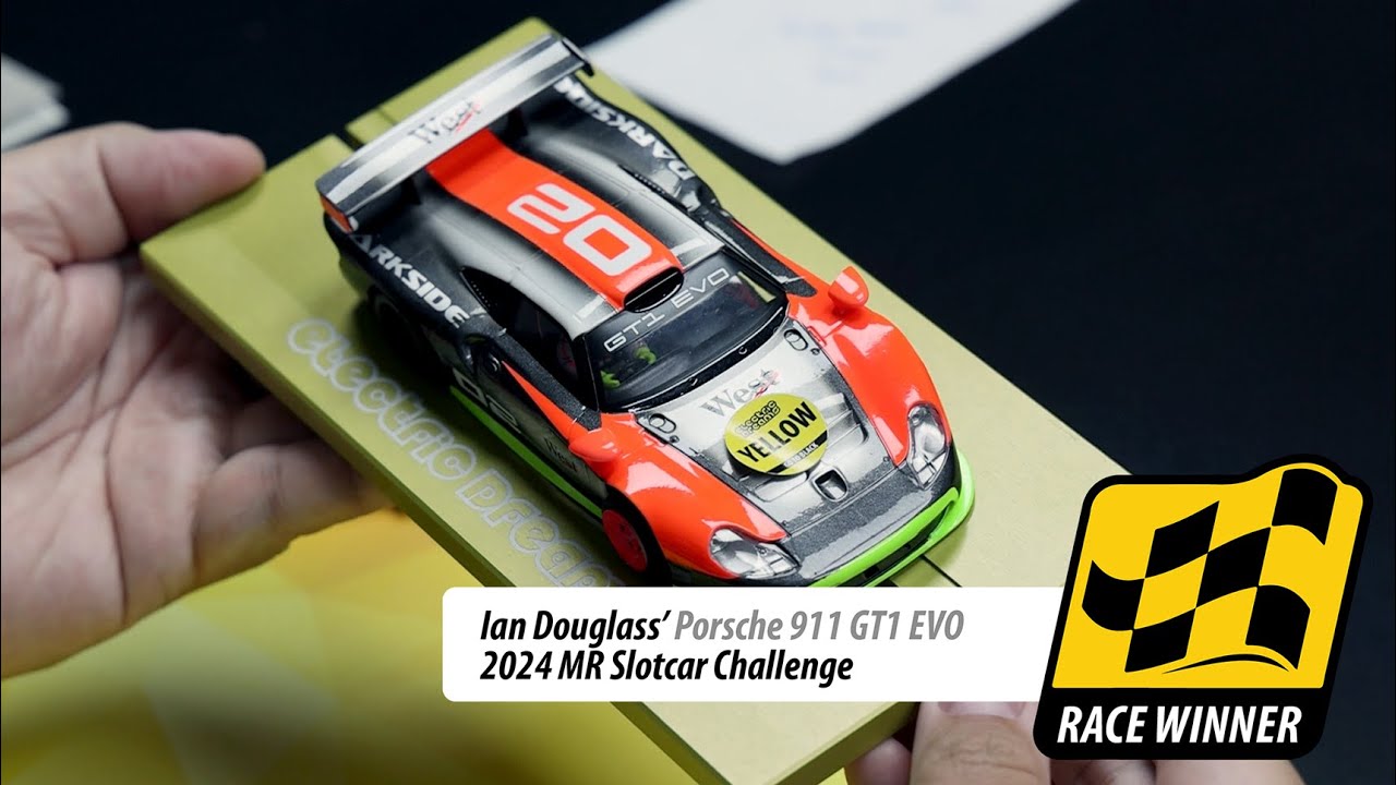 Race Winner - Ian Douglass' MR SlotCar Porsche 911 GT1 EVO