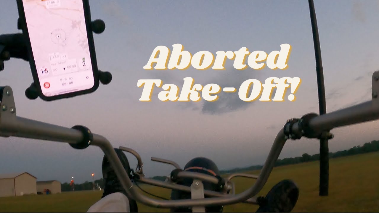 Aborted Take-Off!  Try again and great sunrise flight!