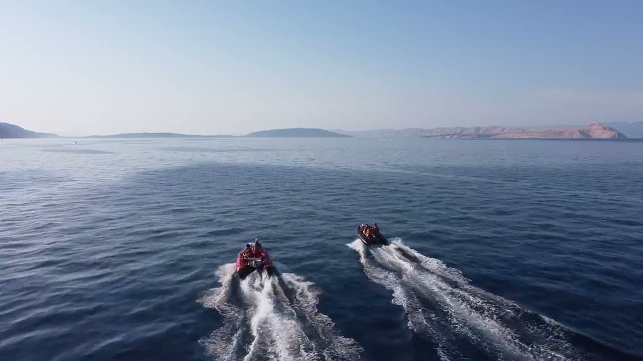 Lopar, Isola di Rab - Tipica giornata in gommone
