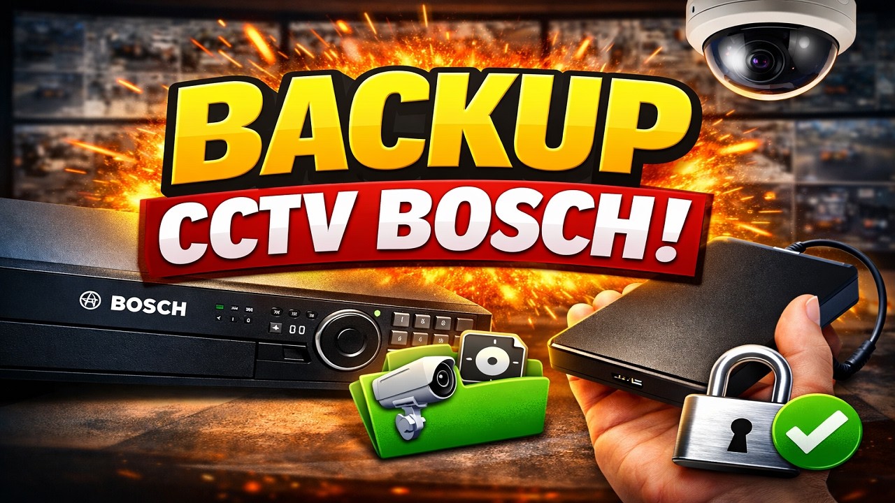 DVR CCTV BOSCH: CARA SIMPAN REKAMAN KE HDD EKSTERNAL
