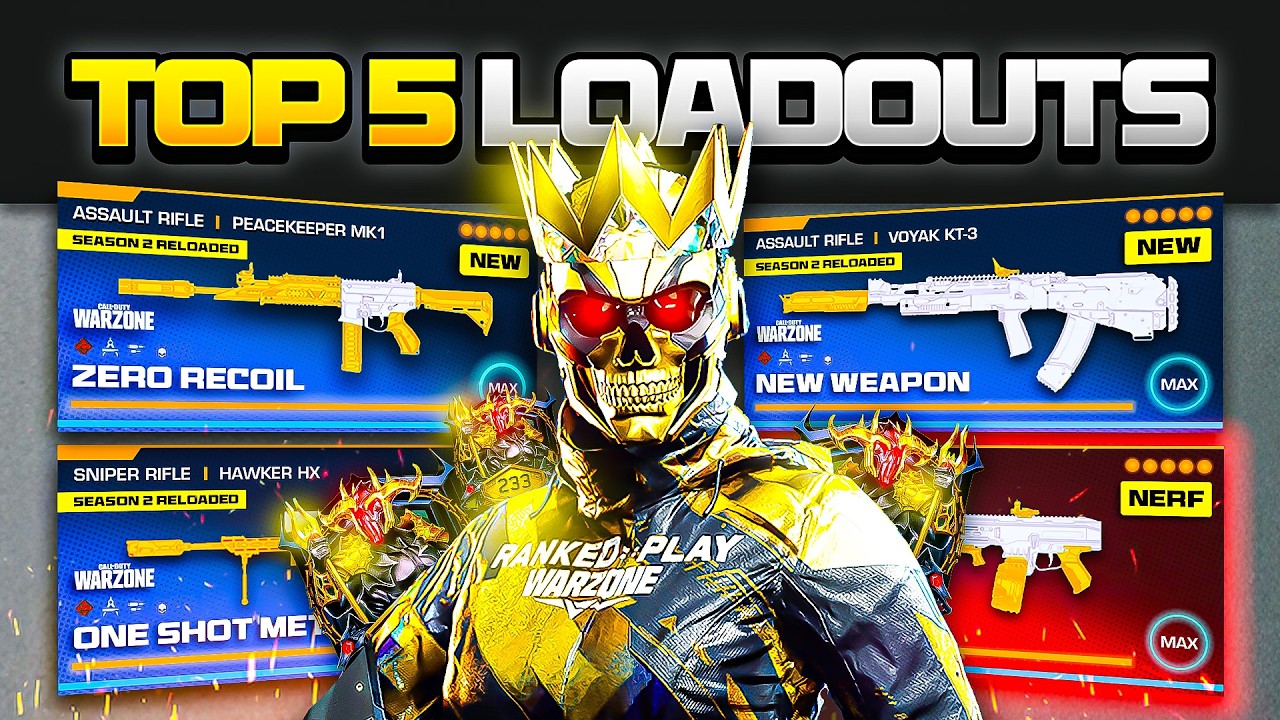 the TOP 5 *BROKEN* META Loadouts in Warzone (Warzone BEST Loadouts)