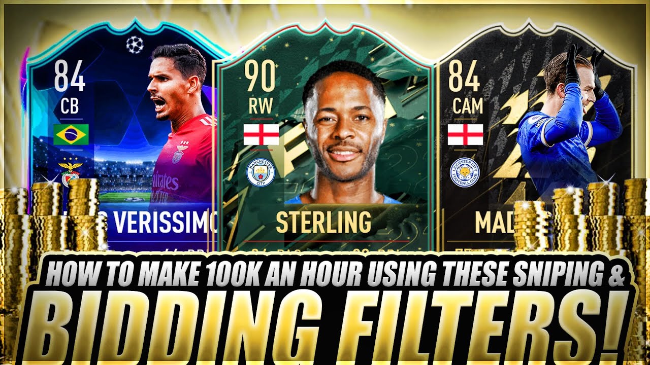 MAKE 100K COINS RIGHT NOW ON FIFA 22! BEST SNIPING AND BIDDING FILTERS ON FIFA 22! FIFA 22 TRADING!