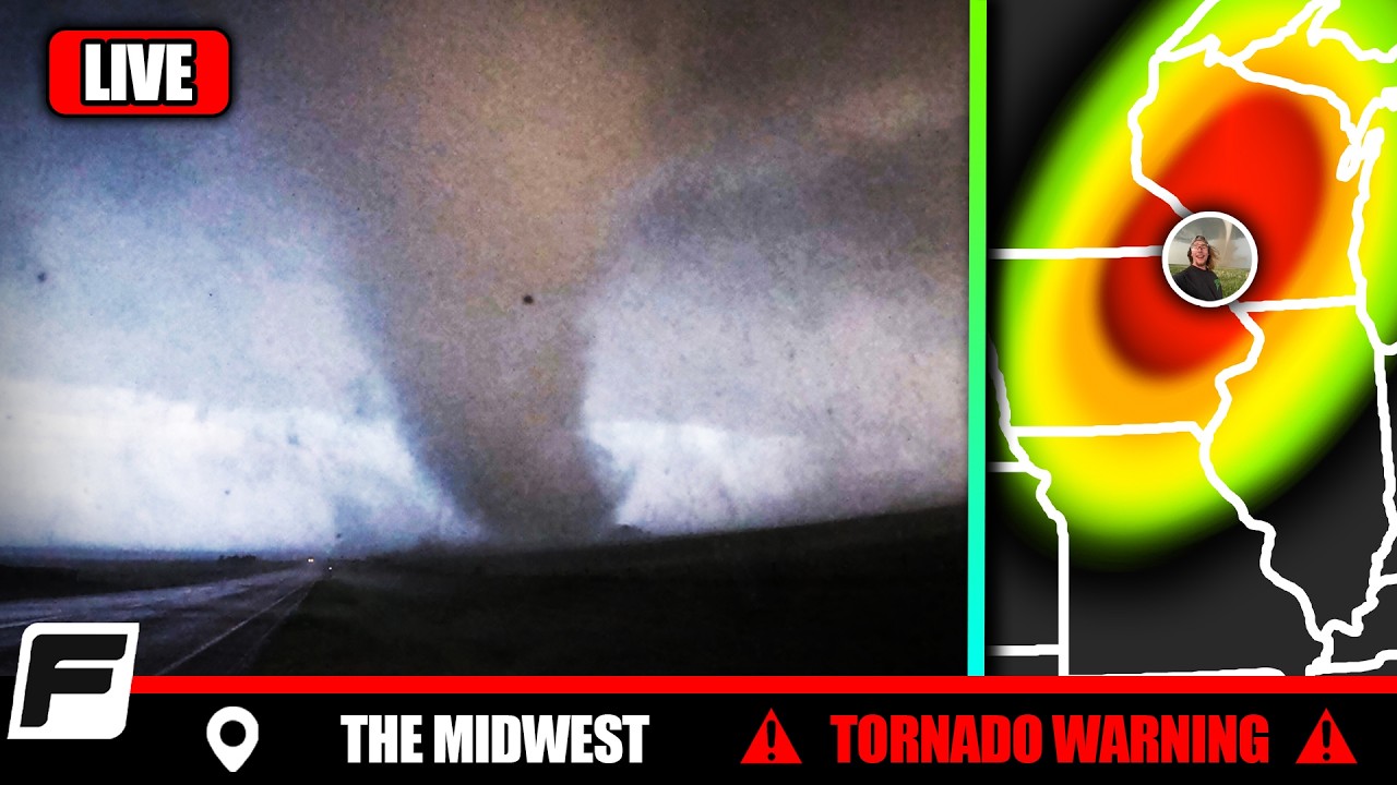 🔴 LIVE Storm Chasers - STRONG TORNADO THREAT - Wisconsin