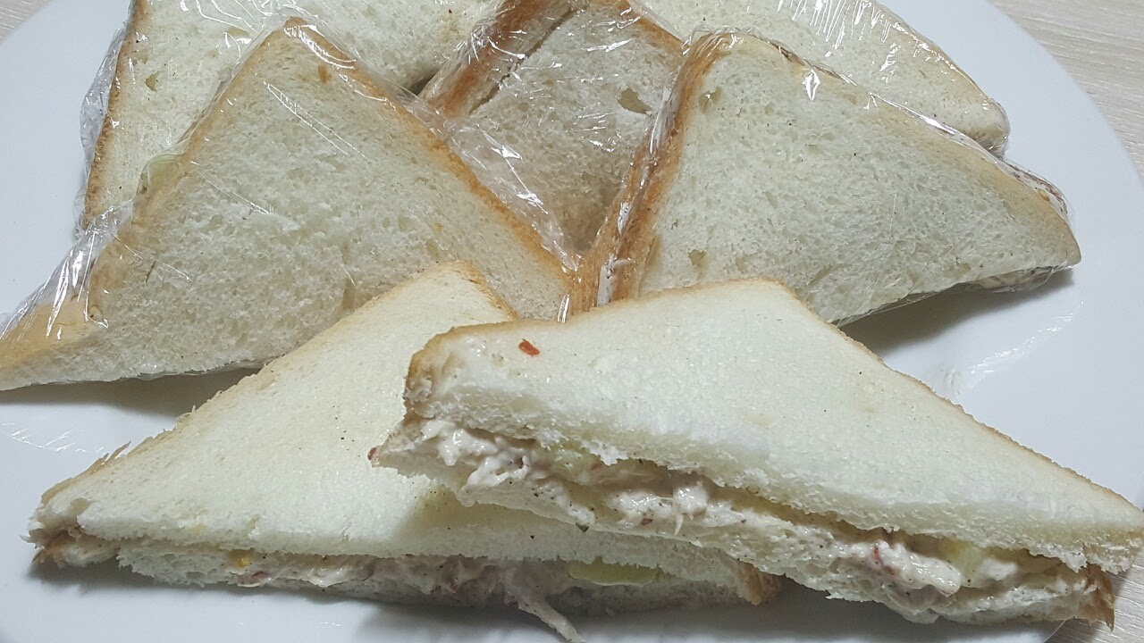 Chicken Mayo Sandwich Recipe - How To Make Chicken Mayo Sandwich - Chicken Mayonnaise Sandwich