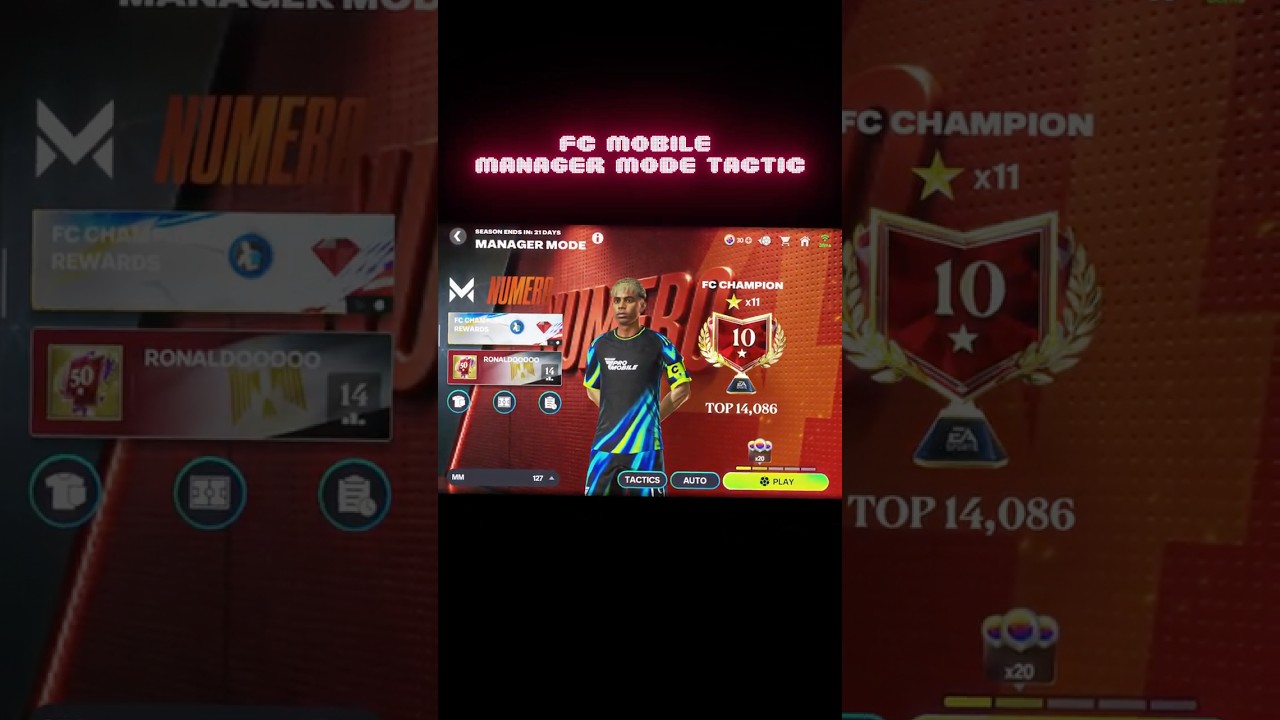 Best FC mobile manager mode tactic (P2)!