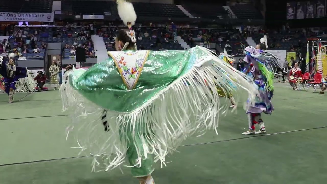 FNUC Powwow 2022, Championship Sunday, Women's Fancy Shawl Contest...