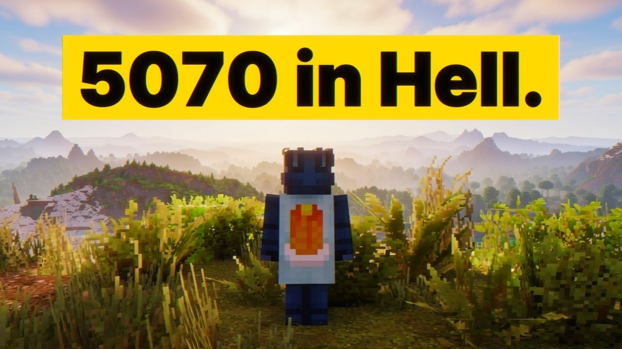 Squeezing the Hell Out of My RTX 5070 With Ultra Realistic Minecraft Mods
