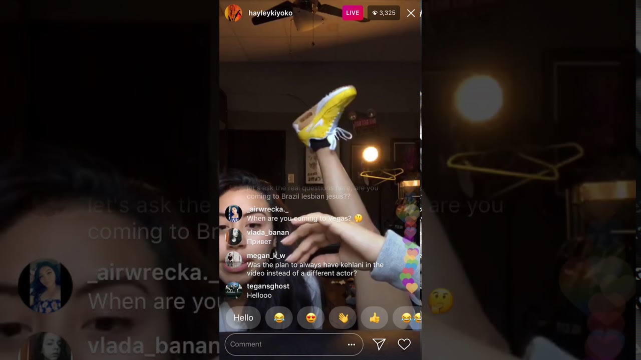 Hayley Kiyoko live on IG #WHATINEED