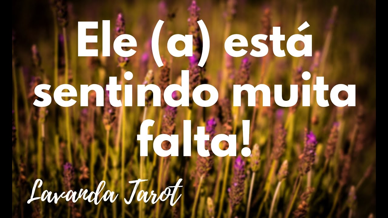 #tarot 💜🪻Ele (a) está sentindo muita falta!💜🪻
