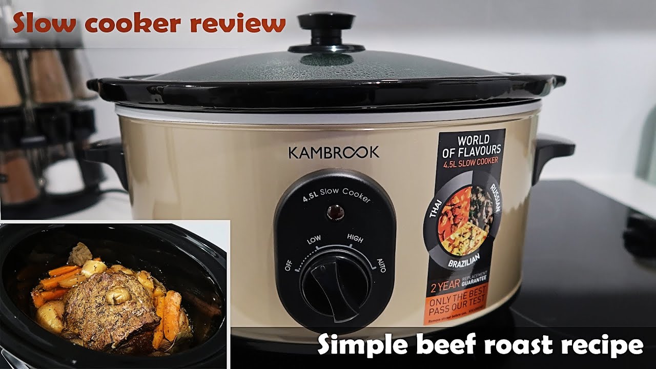 Kambrook slow cooker review. Watch me cooking a beef roast with veggies.