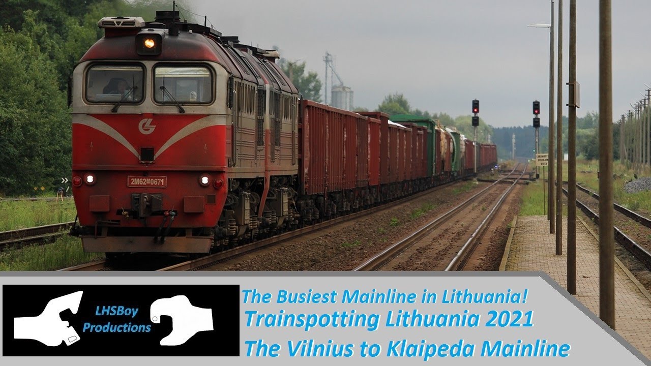 The Busiest Mainline in Lithuania - Trainspotting Lithuania 2021 - Vilnius to Klaipeda Mainline