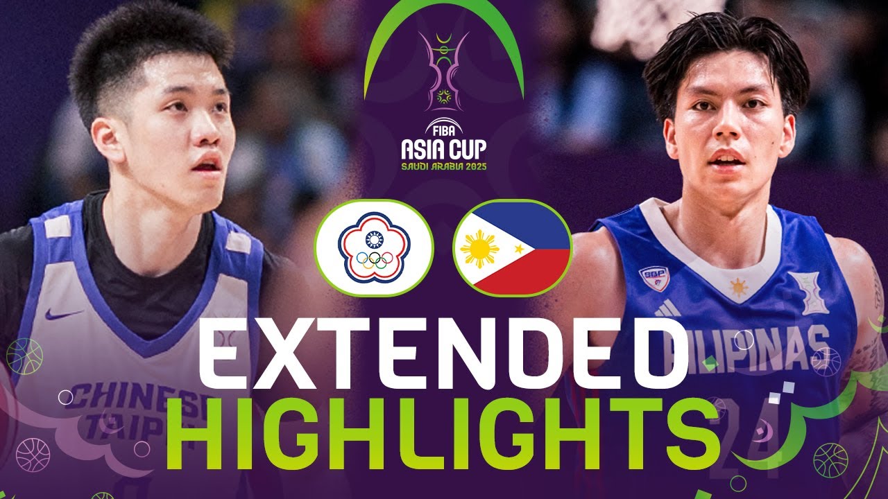 Chinese Taipei vs Philippines 🇵🇭 | Extended Highlights | FIBA Asia Cup 2025
