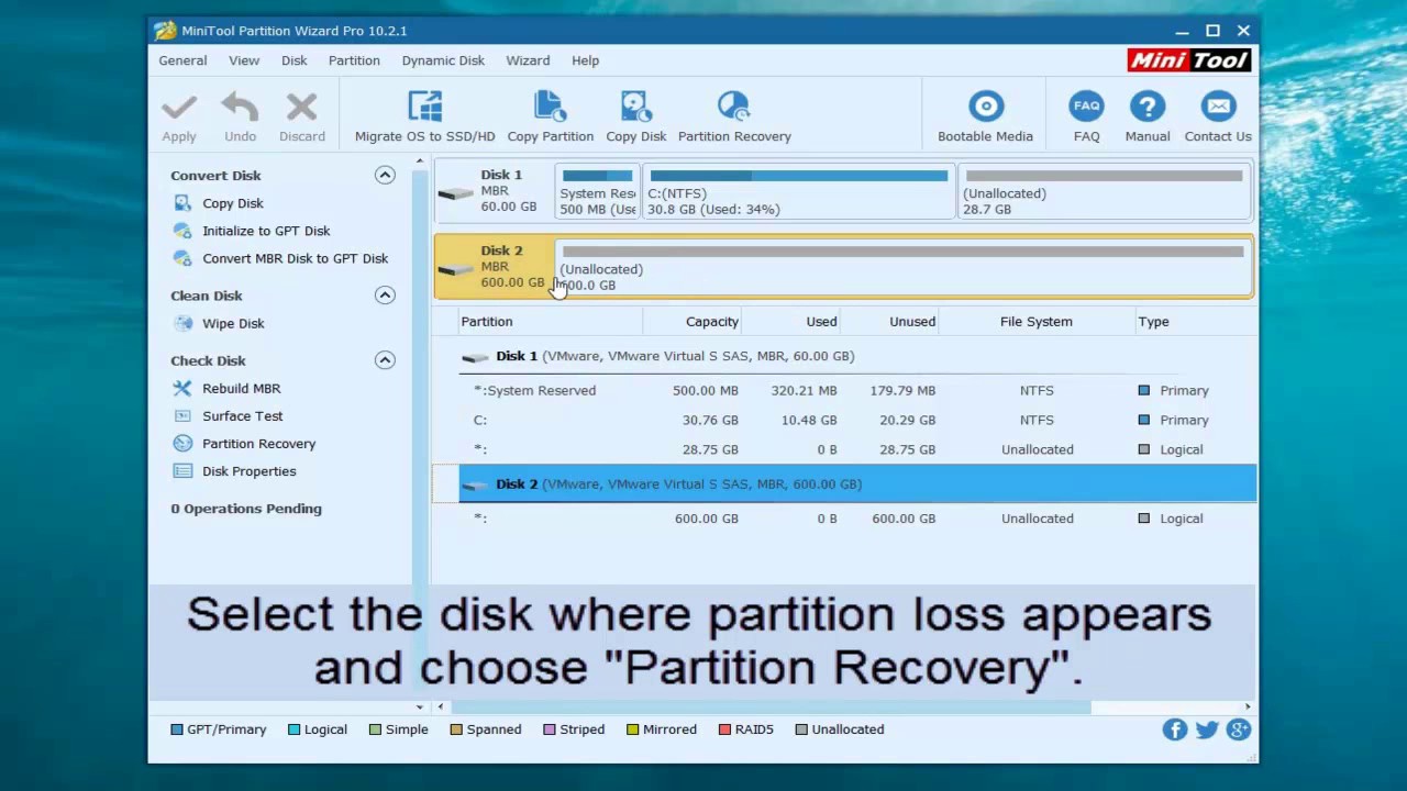 Recover partition and data after diskpart clean command
